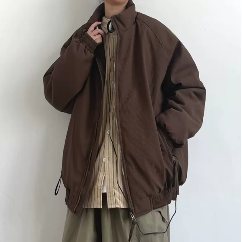 Japanese autumn retro men's jacket, oversize