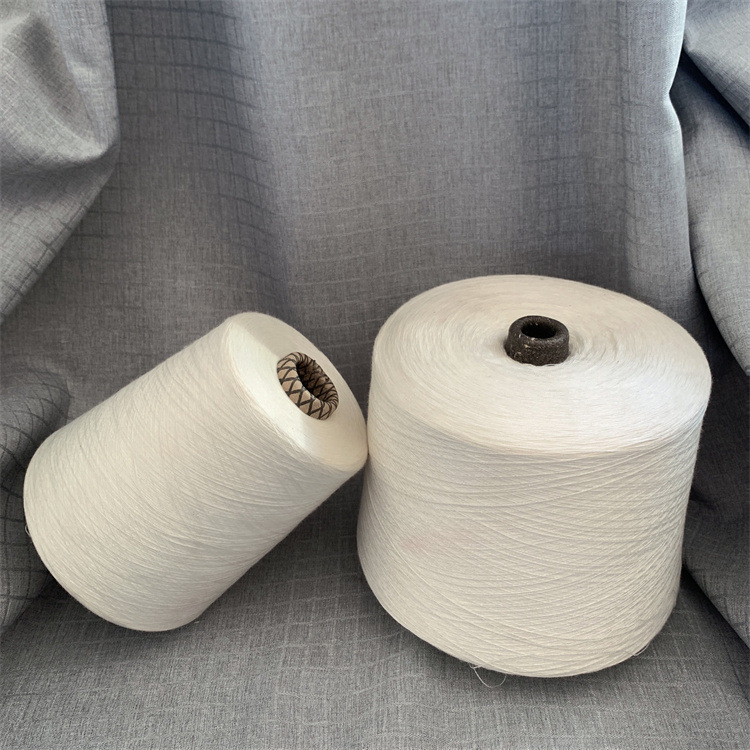供应环锭纺腈粘合股纱20支  腈粘针织合股纱20支配比60/40双股