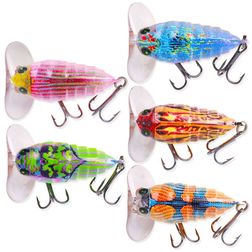 Cicada fake bait set, Luya bait, freshwater hard bait, silver carp, grass carp, carp, insect bionic bait, grasshopper bait, bass