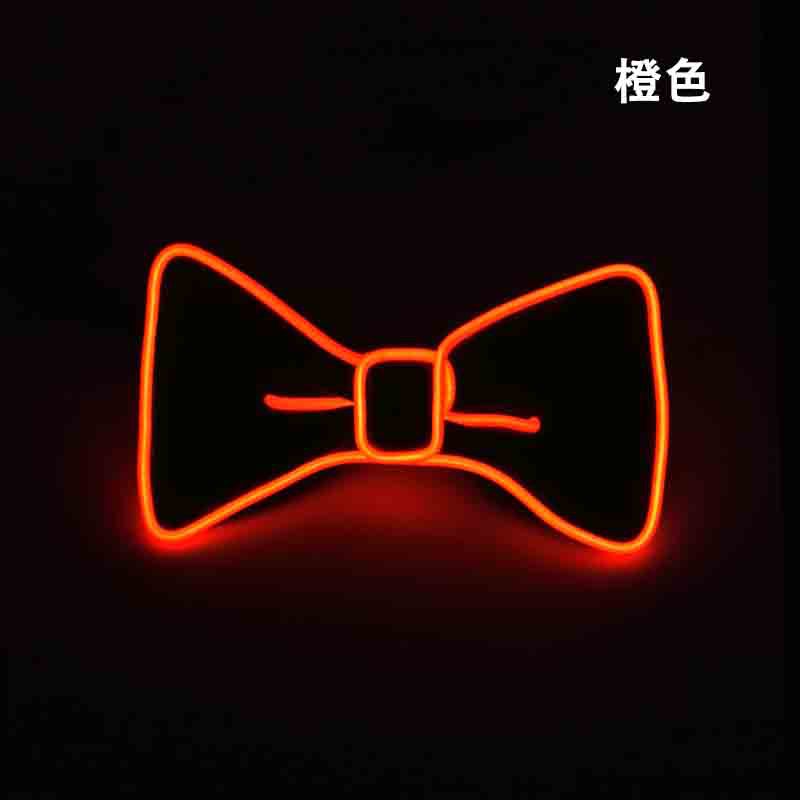Corbata luminosa LED, suministros para fiesta de baile de Carnaval, pajarita luminosa de diez colores, accesorios de ambiente para discoteca, bar y discoteca