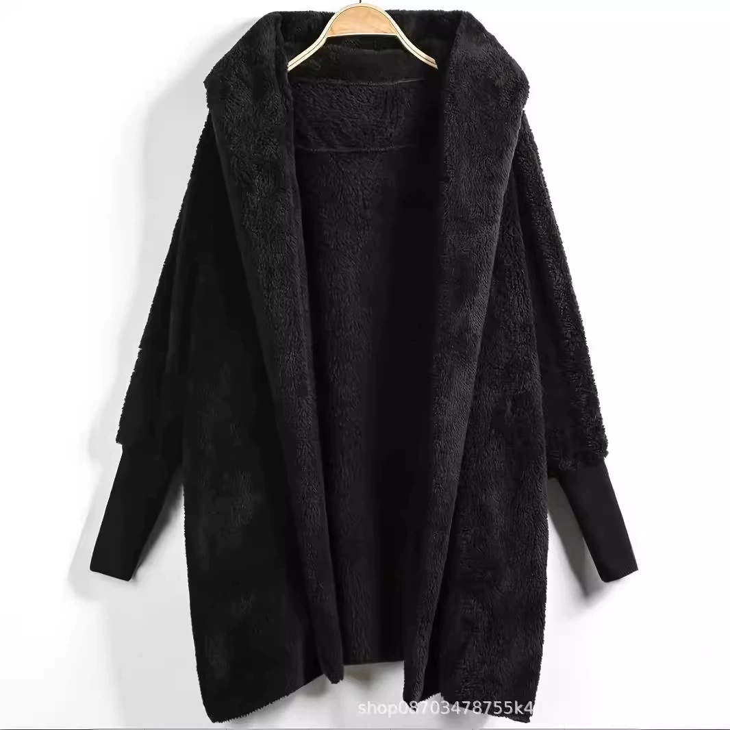 2024 осень ebay Amazon wish европейские и американские пуховые свитера женские с капюшоном летучие мыши женские свитера оптом