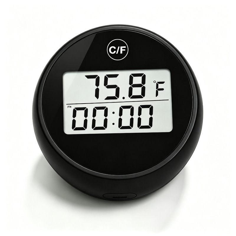 Ice Bath Thermometer Mini Thermometer with Time Timing Automatic Pool Water Temperature Meter Waterproof Electronic Thermometer