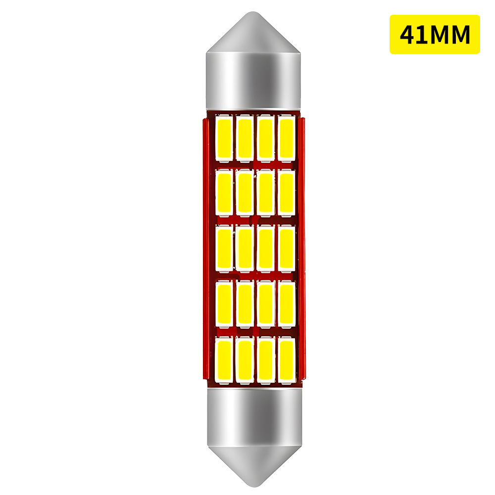 Luces LED para Automóvil Shangxian, Luz de Lectura de Doble Punta, Luz de Techo, Luz LED de Decodificación Continua 4014, Luz de Maletero, Luz de Matrícula