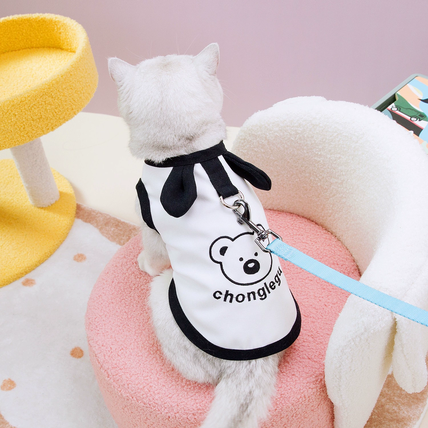 Весенний и летний жилет для домашних животных лучше, чем медведь Шнауцер Йоркшир маленький собачий щенок Тедди кот собака может буксировать одежду