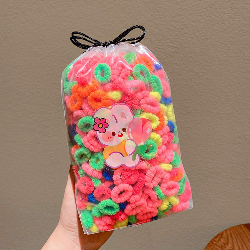 El anillo de toalla para niñas no lastima el cabello cuerda para el cabello banda de goma elástica bebé lazo para el cabello anillo de toalla accesorios para el cabello para niños