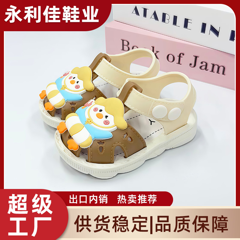 Sandalias de verano exportación de comercio electrónico transfronterizo fábrica al por mayor directamente para niños y niñas zapatos de bebés transpirables