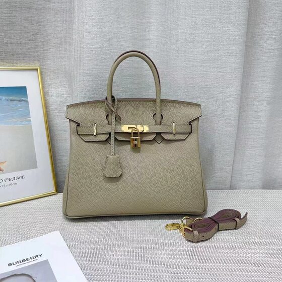 Genuine Leather Women's Bag Crossbody Bag New All-match Top Layer Cowhide Gold Buckle Platinum Bag Cross-border Fashion Atmospheric Handbag