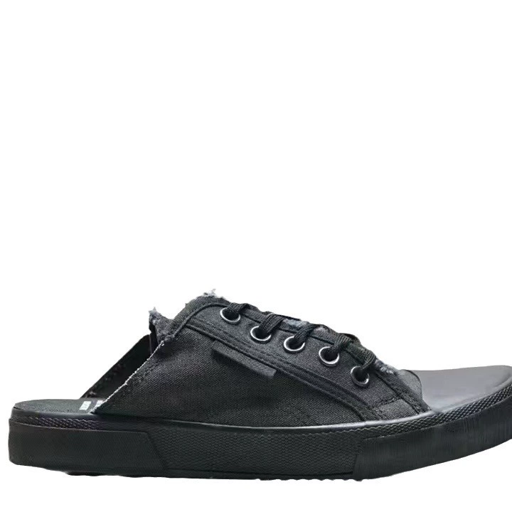 Низкие кеды-слипоны (Balenciaga), потертый винтажный вид, ткань, 35–45 EU
