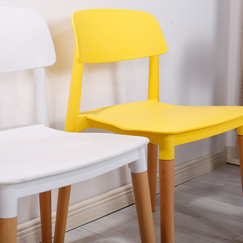 才子椅现代简约塑料椅休闲椅餐厅餐椅家用舒适成人靠背椅会议椅子