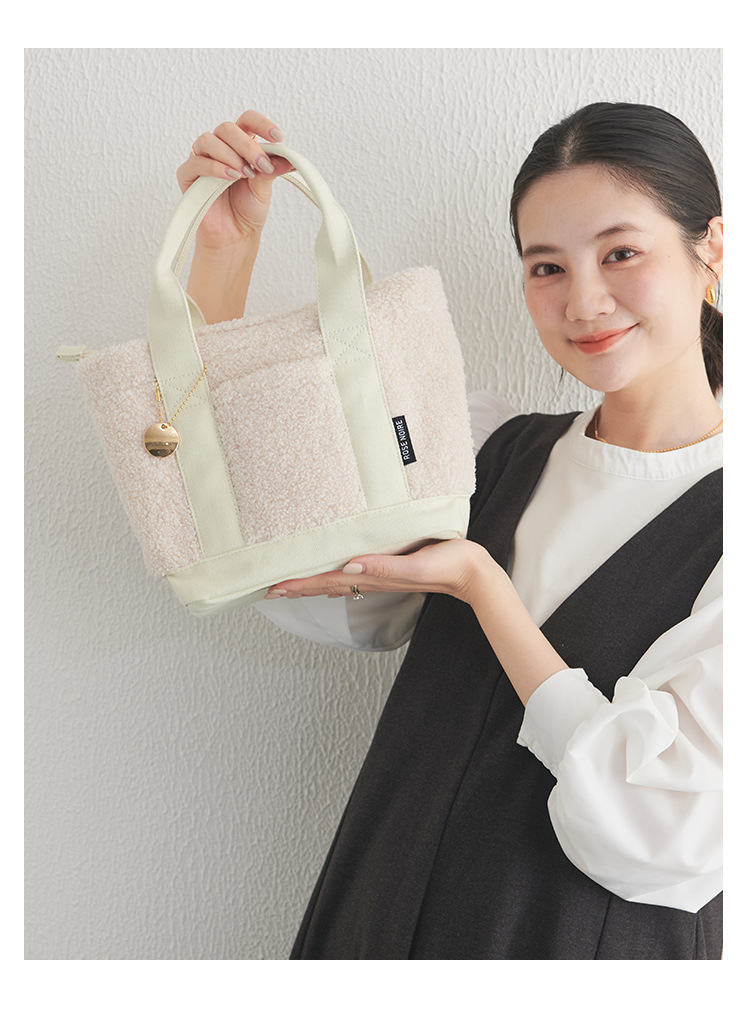 Teddy Velvet Handbag For Women Japan Lotte High-end Plush Bag Bento Bag Handbag Single Shoulder Diagonal Cross Women's Bag Handbag_voghion.com
