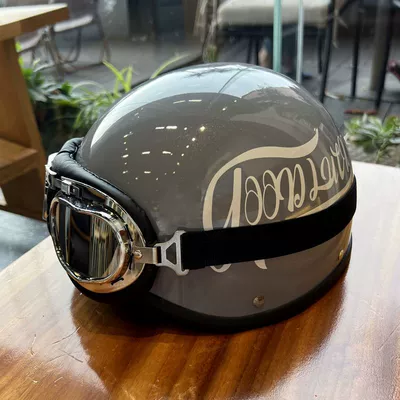 Helmet Retro Electric Motorcycle 3C Motosiklet kaskı (dəbilqə)