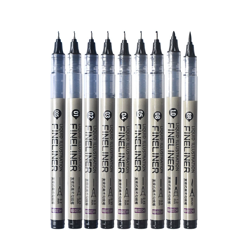掌握 Art liner for elementary school students, brush, waterproof quick dry comics, hand painting