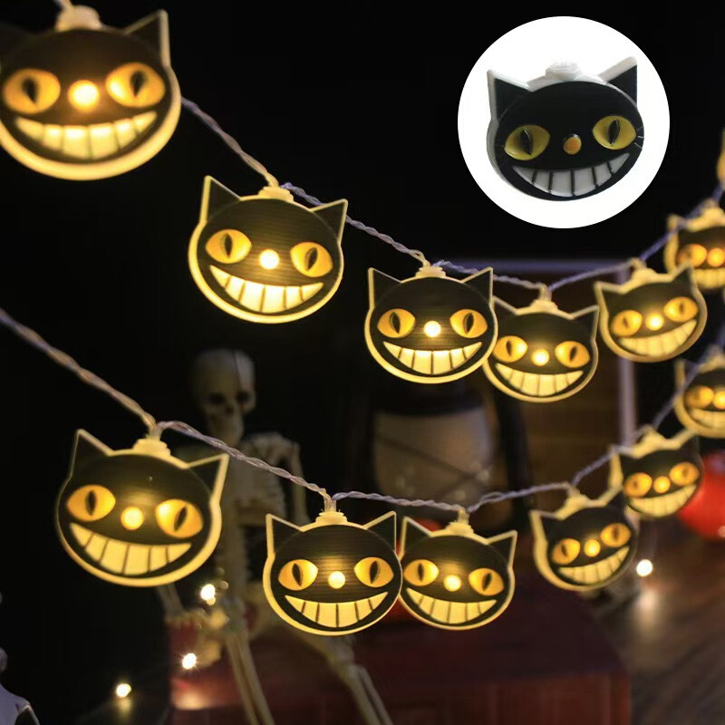 クロスボーダーハロウィン LED ライトクモ悪魔カボチャランタン雰囲気テーマパーティーパーティーシーン装飾ライトストリング|undefined