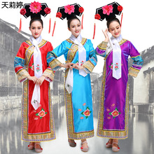 清朝古裝女兒童延禧攻略還珠格格滿族服裝旗服宮女后宮反串演出服
