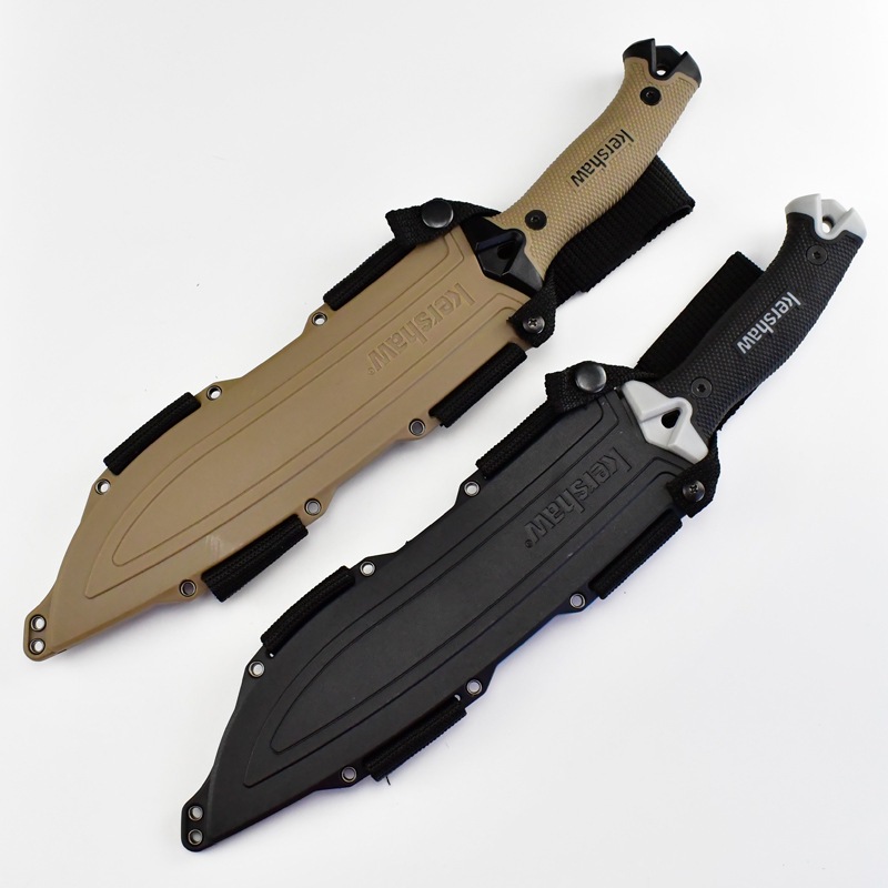 卡秀1077 跨境现货户外露营14剁荒野便携随身求生刀K鞘刀套战术刀