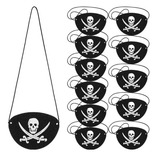 Хэллоуин фетр Пиратская глазная маска череп глазная маска реквизит Хэллоуин фетр