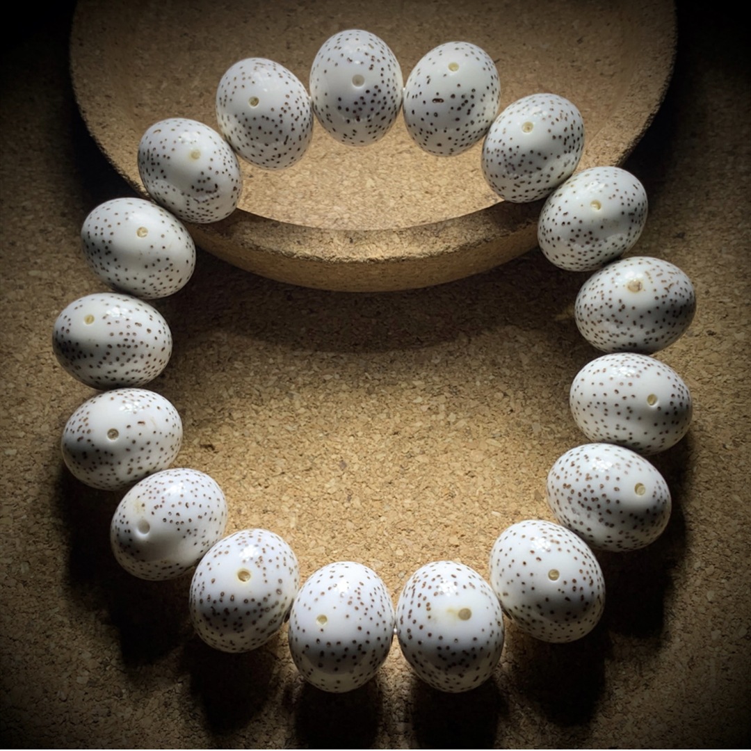 海南星月菩提手串单圈15mm正玄月大籽男士苹果珠手链算盘佛珠念珠