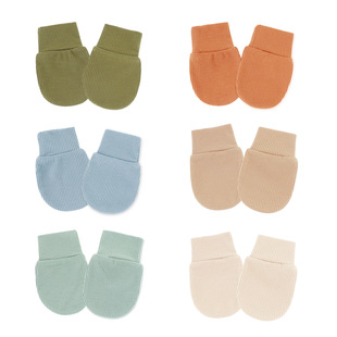Cross-Border Newborn Baby Protective Gloves Spring, Summer and Autumn Thin Newborn Anti-Scratch Gloves Baby Anti-Scratch Face Comfortable and Breathable
