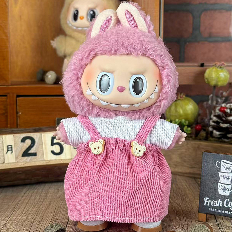 Labubuの子供服に適しています。布の服は17cm一二三代のセットの小さいアクセサリーに座っています。|undefined