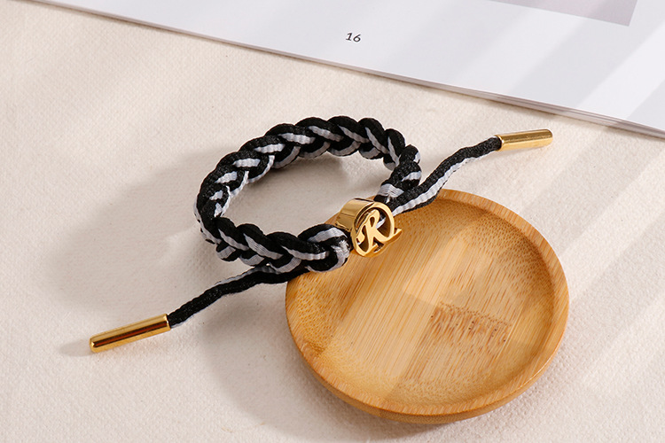 crossborder European and American fashion retro hollow letter R stainless steel braceletpicture5