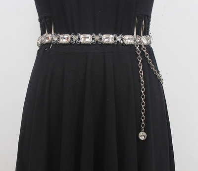 love Rhinestone Waist chain collocation Artifact Dream Refinement lovely Sparkling belt Accessories