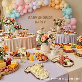 木质婴儿服饰黄油小板熟食板派对礼品厨房砧板早餐餐盘甜品托盘