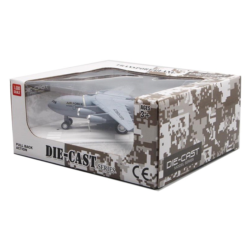 Nuevo C17 aviones de transporte militar modelo de aleación Tire hacia atrás aviones de juguete para niños pastel creativo decoración de la joyería al por mayor