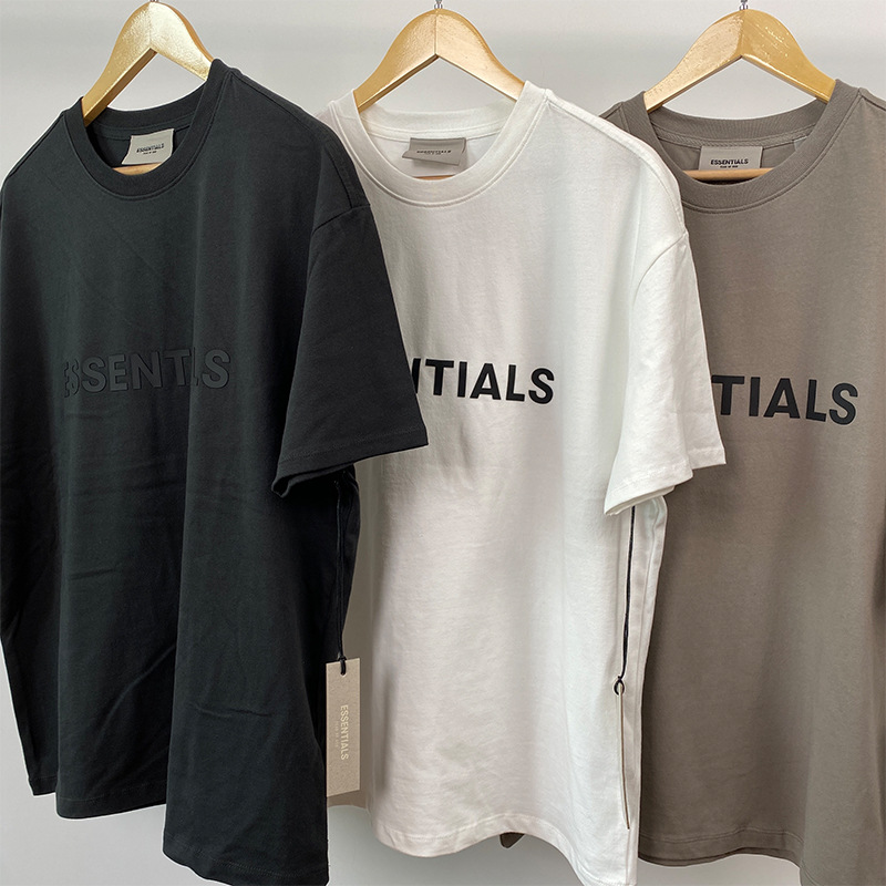2020SS manga corta ESSENTIALS marca de moda callejera algodón de alta calidad camiseta de alta calidad venta caliente transfronteriza