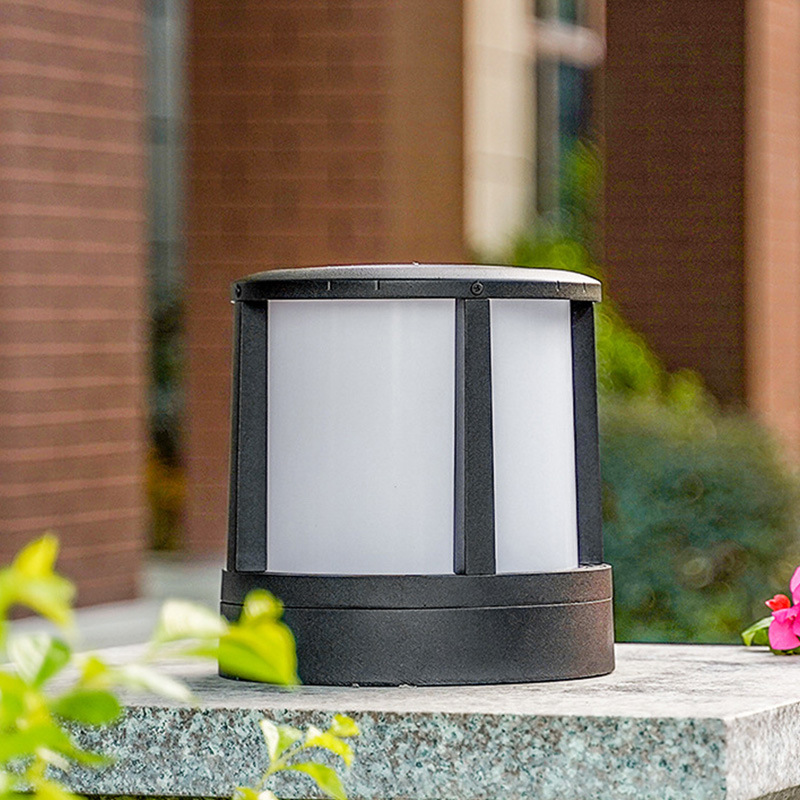 Outdoor LEDAluminum Pillar Lamp,Park Square Fence Lamp,Acrylic Lawn Lamp,Villa Door Pillar Lamp,Cylindrical Lamp