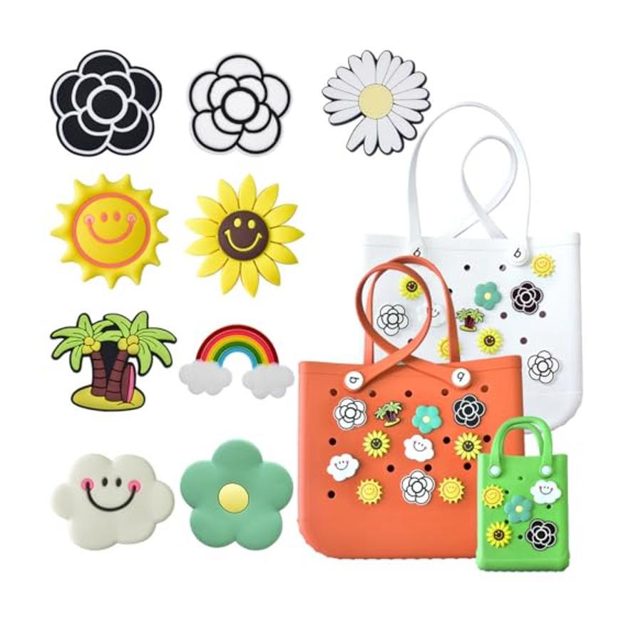 Bola de agujero hebilla bolsa de playa bolsa de bogg joyería colgante playa bolsa de tote plug-in de decoración compatible con simpy sou