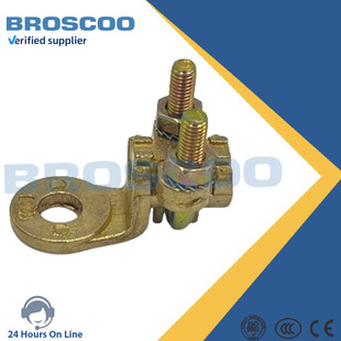 Terminal U-bolt wire clamp brass bolt wire clamp railway cable connector brass plum wire clamp