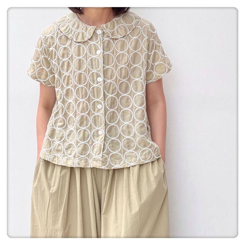 3-Color Japanese Niche Brand Polka Dot Embroidery Cute Doll Collar Short-Sleeve Top Mori Style Fresh Cardigan for Women Summer 3-Color Japanese Niche Brand Polka Dot Embroidery Cute Doll Collar Short-Sleeve Top Mori Style Fresh Cardigan for Women Summer