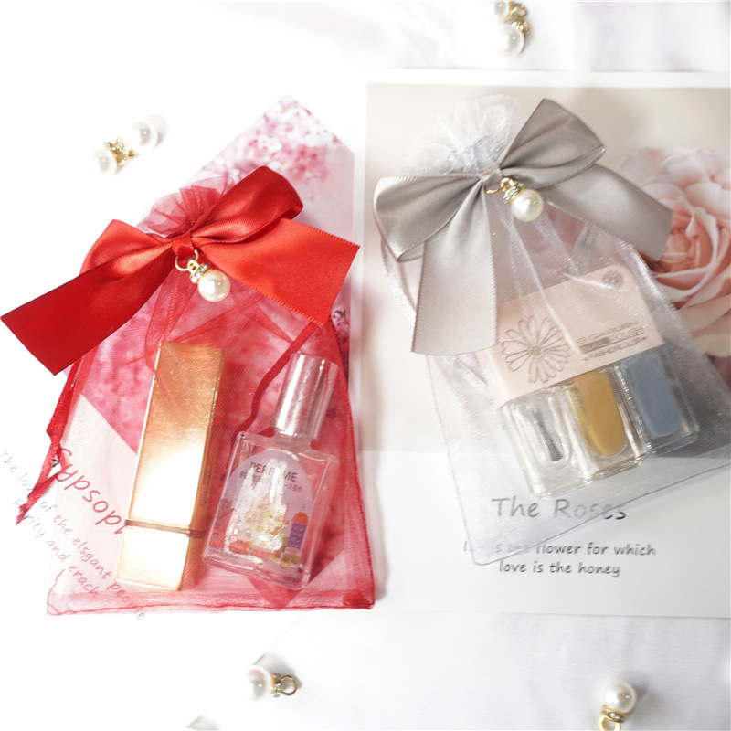 Simple Style Bow Knot Organza Daily Festival Gift Bags Gift Wrapping Supplies display picture 18