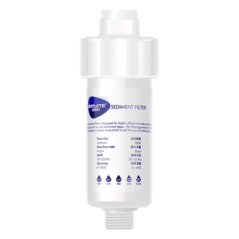 Purificador de agua doméstico, ducha, lavadora, filtro de inodoro, prefiltro pequeño, núcleo reemplazable, algodón PP, modelo caliente transfronterizo