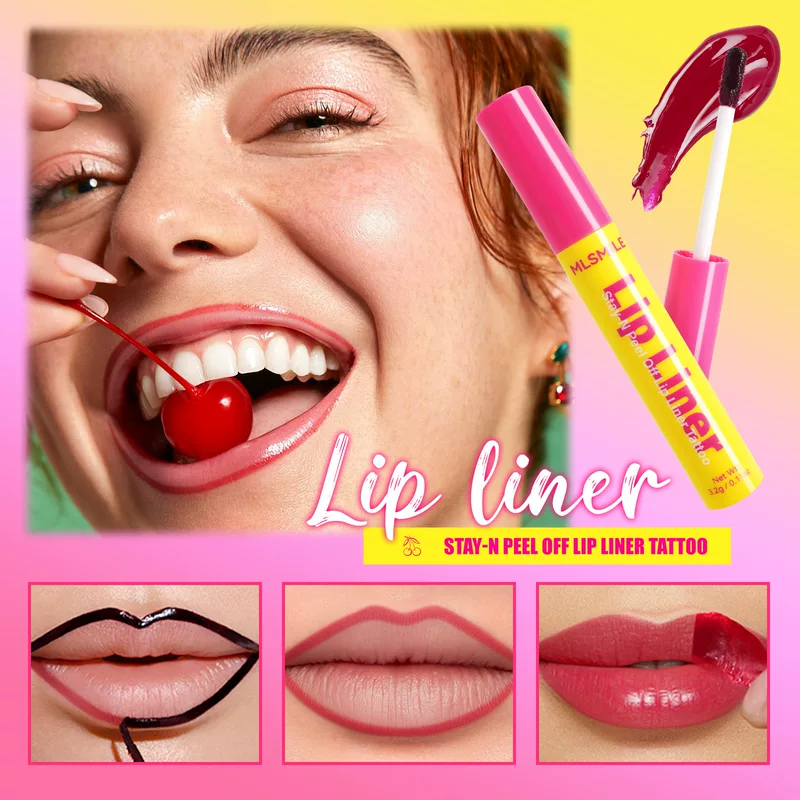 MLSMILE (Cross-border trading), съемный водостойкий карандаш для губ, помада, блеск для губ, 6 цветов, не тускнеет