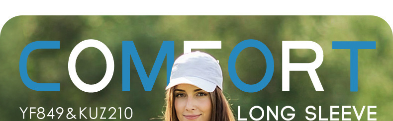 Áo polo dài tay đồng phục golf in logo miễn phí — Bộ đồ caddie nữ [Quần trên màu xanh nhạt] YF848 KUZ210/209, Bộ đồ caddie nữ [quần áo màu xanh nhạt] YF851 KUZ210/209, Bộ đồ cùng mẫu cho nam tùy chỉnh, Bộ đồ caddie nữ [quần áo màu xanh] YF850 KUZ210/209 chi tiết 7