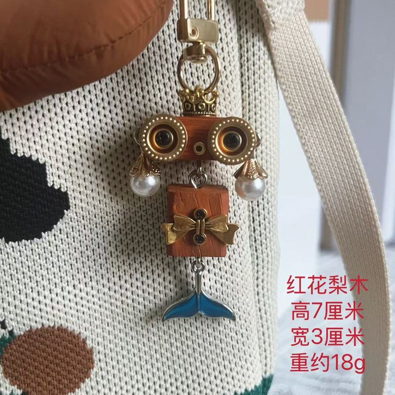 手作り diy パンクバッグペンダントロボット携帯電話チェーンキーホルダートレンディなペンダントペンダントナイトマーケットの屋台|undefined