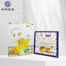 厂家定制商用牛皮纸袋手提袋定做印logo餐饮烘焙咖啡奶茶打包纸袋