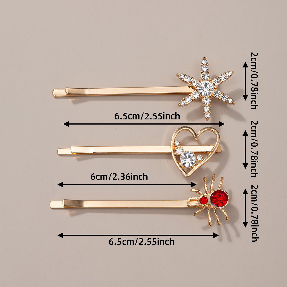 18g Weight Hair Clip Hair Accessories Type December Birthstone Turquoise Inlay Material 1 Set Quantity Outdoor, Street, Shopping Occasion Alloy Material Oval, Heart Shape Pattern Women's Gender Plating, Inlay Design Retro Style Women's Retro Oval Heart Shape Alloy Plating Inlay Turquoise Hair Clip 21