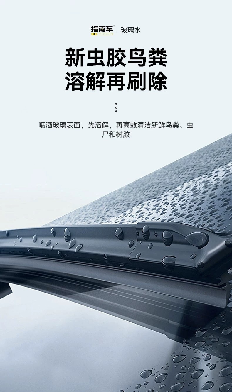 Glass water for cars to remove oil film, suitable for all seasons, car wiper fluid, glass liquid to remove oil film, crystal coating, concentrated and powerful