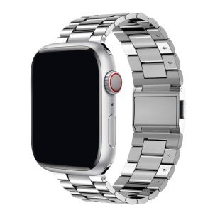 Suitable for apple three beads watch with metal stainless steel magnetic buckle apple watch ultra stainless steel