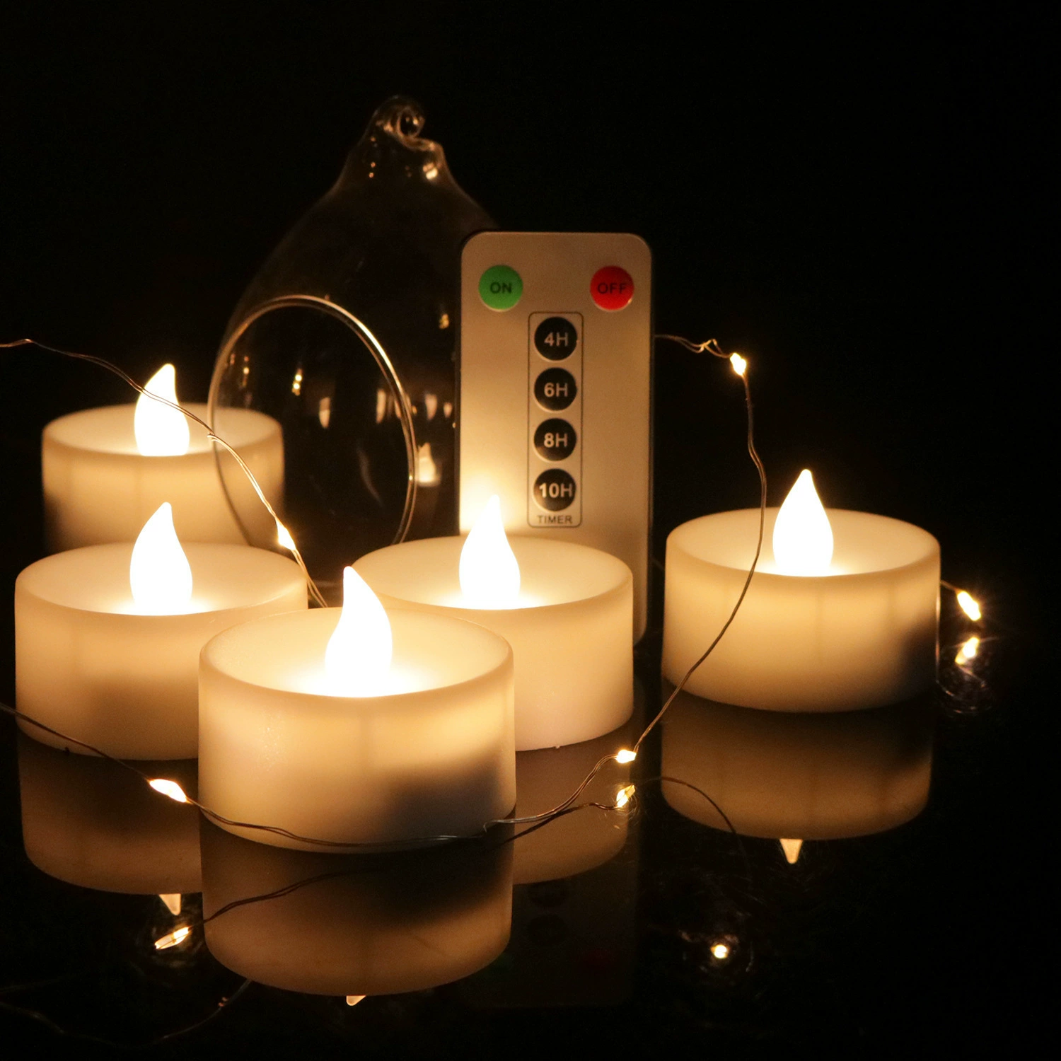 Производители оптовые трансграничные светодиодные свечи пульт дистанционного управления время электронные свечи свечи для украшения дома беспламенные свечи теплые белые вспышки