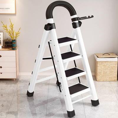 household ladder small-scale Folding ladder thickening carbon steel Herringbone ladder move stairs Expansion ladder multi-function indoor