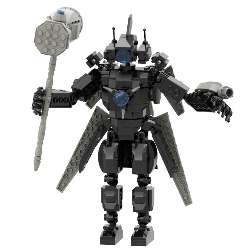 [Nuevo] Skibidi WC man building blocks Dark Audio man War Hammer Titan Monitor man building blocks