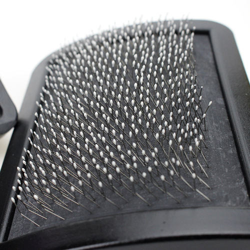 Wholesale Dog Needle Comb Large Curved Surface Pet Comb Bone Footprint Plastic Handle Dog Needle Comb Beauty Hair Removal Comb
