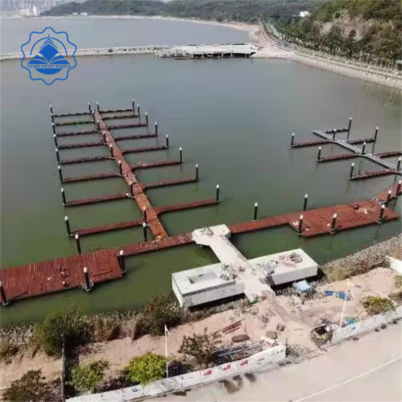 Water Yacht Dock Pontoon Ramp Aluminum Alloy Floating Dock Scenic Park Swimming Pool Platform Manufacturer Supply