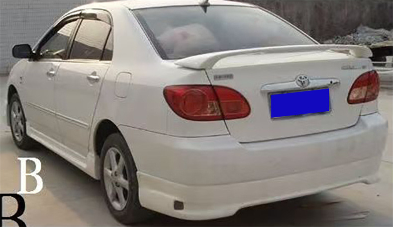 Suitable for 04-09 Toyota Corolla Small Body Kit, Modified Size, Dedicated Front Lip, Rear Lip, and Side Skirts