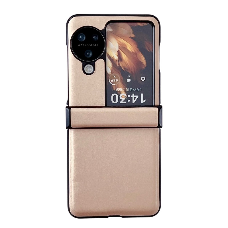 Oppo find n3 flipを適用した新型モランディ純色皮紋三段シンプルな携帯ケース|undefined