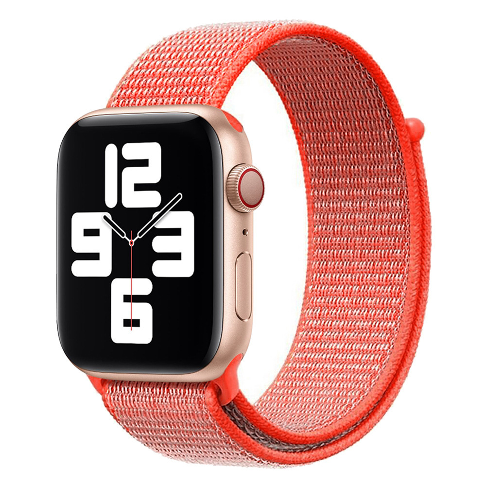 Woven Nylon Loop Velcro Sports Breathable New Men's and Women's Watch Strap Mint Woven Nylon Loop