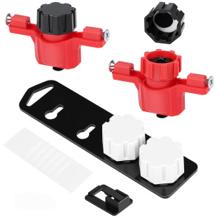 Measurement-free screw wall hole drilling locator with level Accu Mount Tools measurer